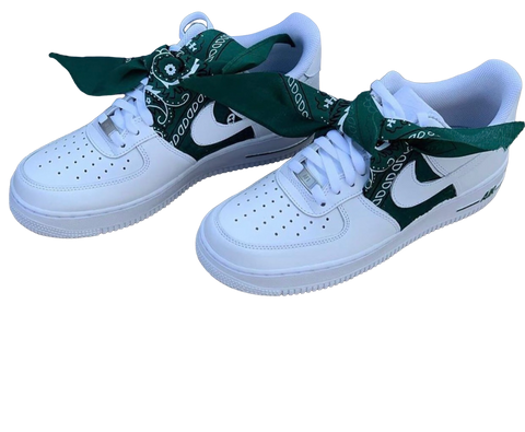 Green paisley AF1 Low